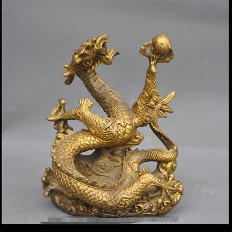 Zhaorui4884379 7 Lucky Chinese Brass Fengshui Animal Zodiac Dragon