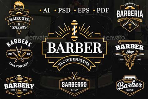 34 Best Barber Logo Designs Free And Premium Downloads