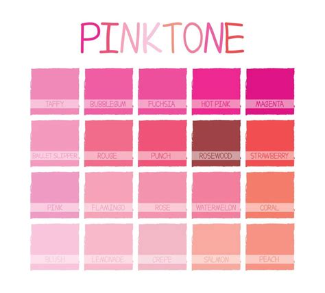 Pink Palette Solid Color Shades Of Pink Pink Tones Plain Pink Colors