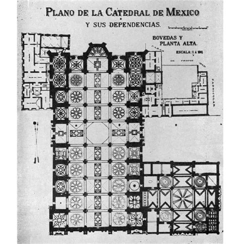 Manuel F Lvarez Planta De La Catedral Metropolitana De Ciudad