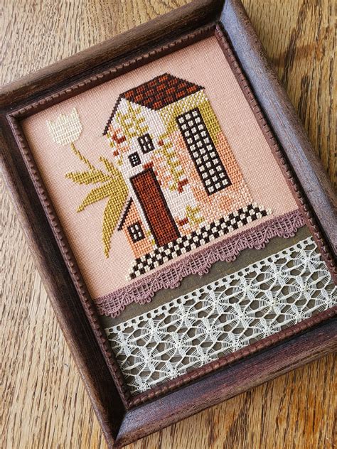 Tulip House Pdf Cross Stitch Pattern By The Artsy Housewife Etsy