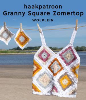 Haakpatroon Granny Square Zomertop Haakinformatie