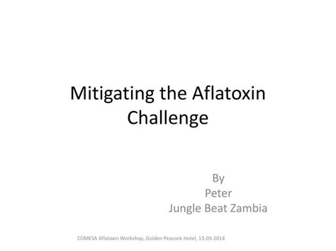 Ppt Mitigating The Aflatoxin Challenge Powerpoint Presentation Free