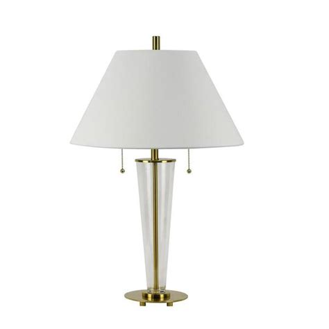 Fangio Lighting In Gold Art Deco Crystal Column Indoor Table