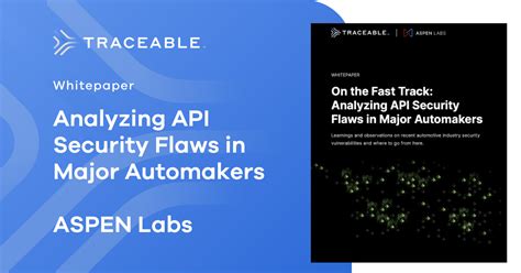 Analyzing Api Security Flaws In Major Automakers Traceable Api Security