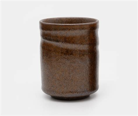 Japanese Ceramic Tea Cup Brown Wabi Sabi Glaze Zen Minded