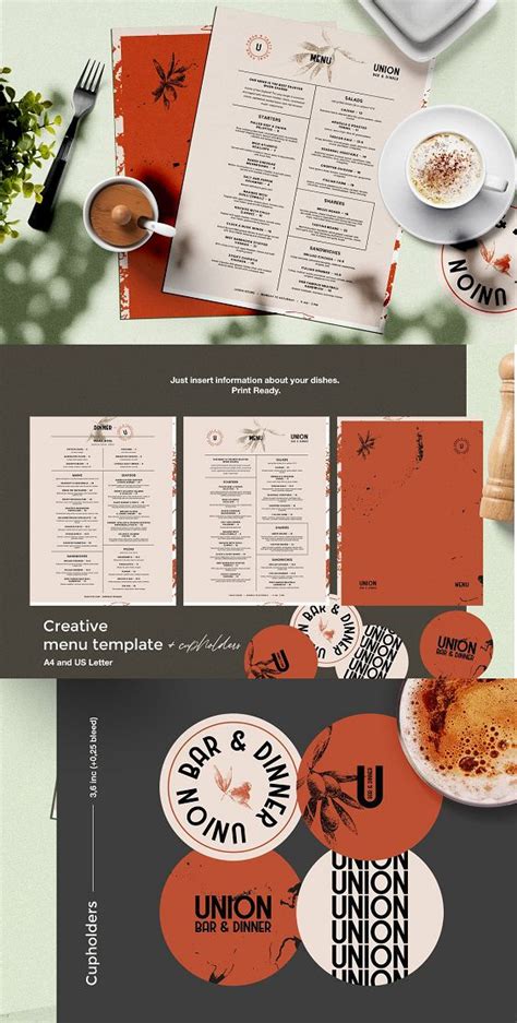 Creative and Modern Restaurant Menu Template