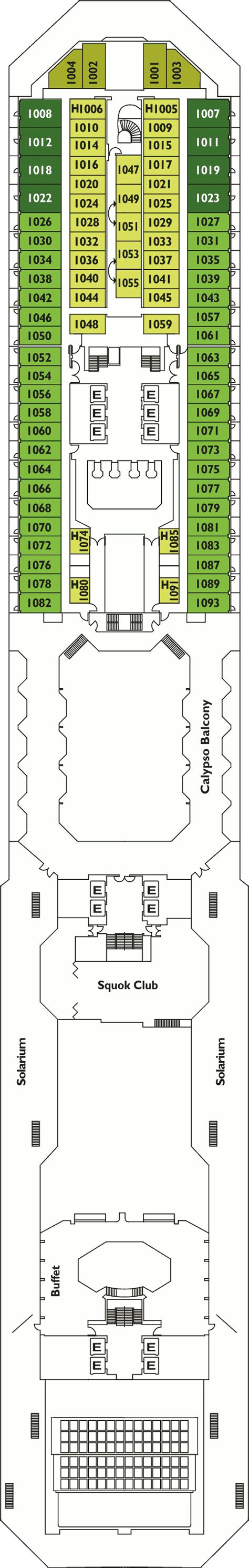 Costa Pacifica deck plans - Cruiseline.com