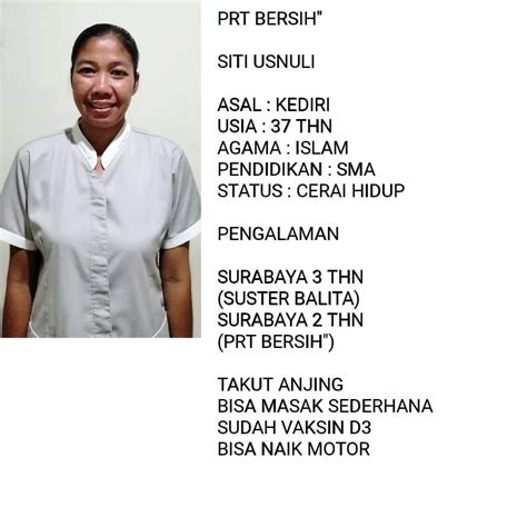 ready prt  pilihan yayasan penyalur prt suster surabaya