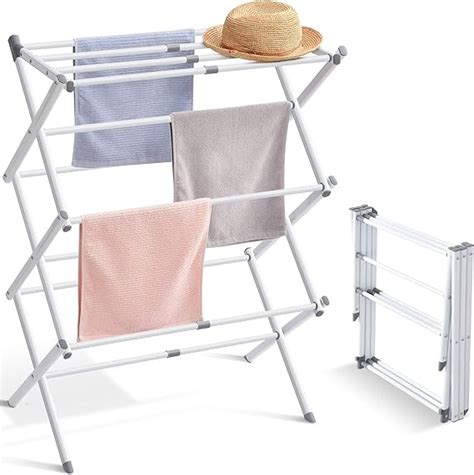 Apexchaser Clothes Airer 3 Tier Clothes Drying Rack Indoor Foldable