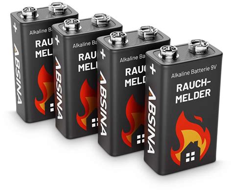 Er Pack Alkaline V Lr Block Batterien Ideal F R Rauchmelder