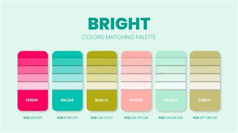 Palette De Couleurs Vives Ou Jeux De Couleurs Sont Des Combinaisons De