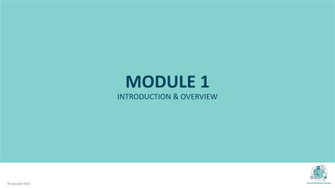 Module Introduction Overview