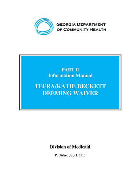 2013 2024 Form Ga Tefrakatie Beckett Deeming Waiver Fill Online