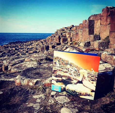 Houses of the Holy at the Giants Causeway on the north coast of Ireland ...