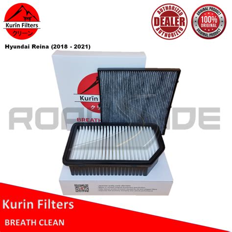 Kurin Combo Filters Air Charcoal Cabin For Hyundai Reina