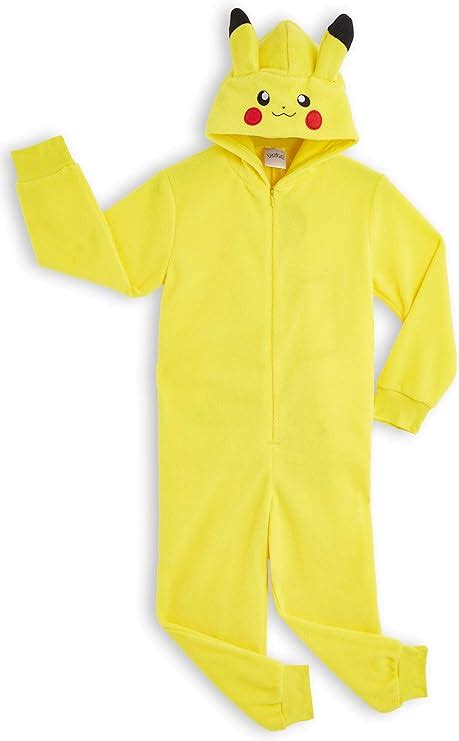 Pokemon Pikachu Onesie Girls Boys Pyjamas Costume Anime Go Pikachu