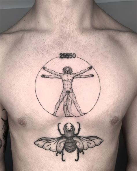 30 Unique Vitruvian Man Tattoos For Your Inspiration Style VP Page 9