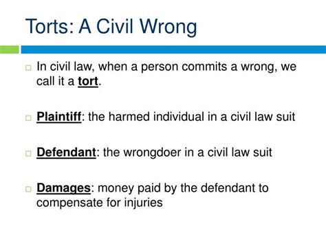 Ppt Civil Law 31 Intro To Civil Law Powerpoint Presentation Id2444318