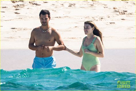 Newlyweds Taylor Lautner And Tay Dome Hit The Beach During Honeymoon In