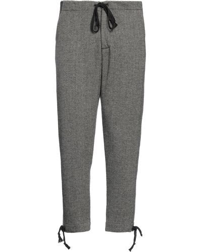 Gray Greg Lauren Pants Slacks And Chinos For Men Lyst