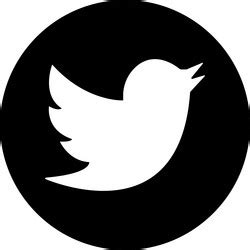 Twitter bird logo realistic social media icon Vector Image