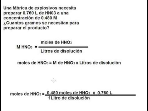 C Mo Calcular Los Gramos De Un Soluto A Partir De La Molaridad De Una