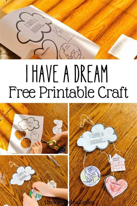 I Have A Dream Craft for Kids (+Free Printable) - The Keele Deal