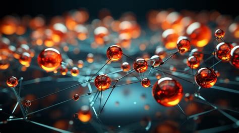 Premium Ai Image Atoms And Molecules Model Of Atoms Science Background