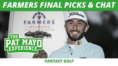 Live Chat Farmers Insurance Open Final Picks Viewer Questions