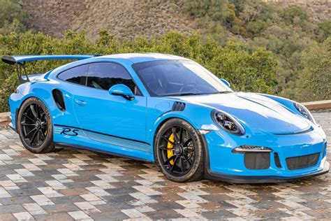 No Reserve Riviera Blue 2016 Porsche 911 Gt3 Rs For Sale On Bat Auctions Sold For 219 500 On