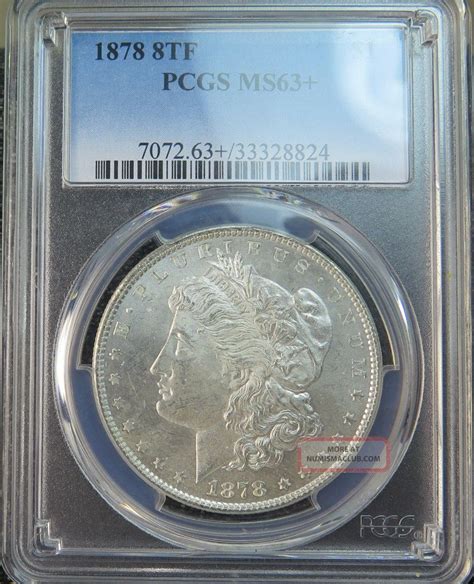 1878 8tf Morgan Dollar Pcgs Ms63,