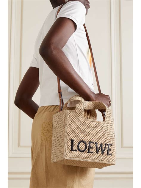 LOEWE Paula S Ibiza Embroidered Raffia Tote NET A PORTER