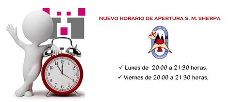 Nuevo Horario De Apertura S M Sherpa