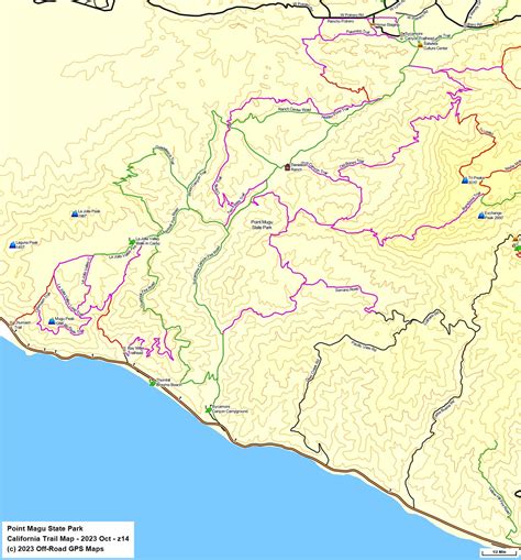 Point Mugu SP - California Trail Map