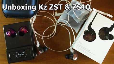 Unboxing Audífonos KZ ZST pro ZS10 YouTube