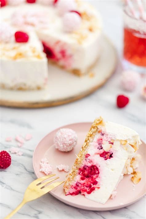 No Bake Kuchen mit Himbeeren Kokos Mein Naschglück Rezept