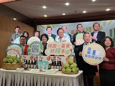 張善政攜手饒慶鈴推鳳梨釋迦 桃園市民訂購可享獨家優惠 寶島 中時