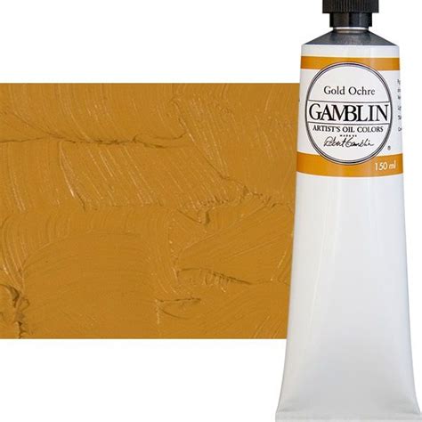 Gamblin Artists Oil Gold Ochre 150ml Tube Jerry S Artarama