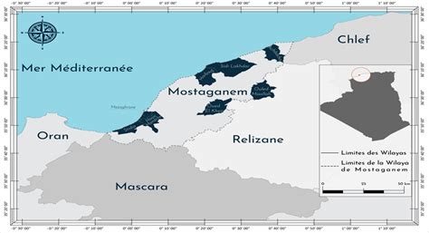 Geographical location of Mostaganem. | Download Scientific Diagram