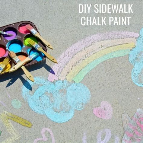 Sidewalk Chalk Paint How To Make Sidewalk Chalk Paint