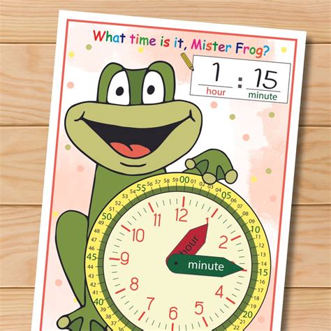 Printable Clock for Kids, Printable Educational Activities Toddler ...