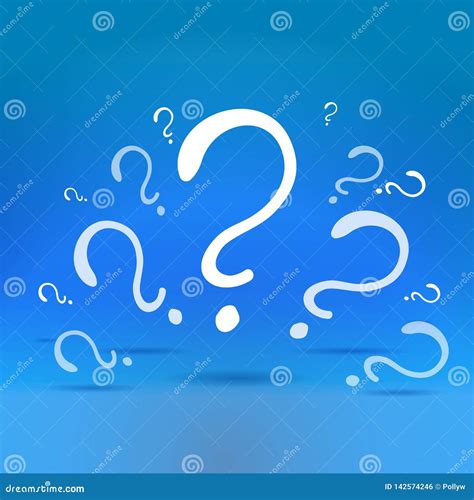 Question Signs Colorful Vector Illustration Stock Vector Illustration