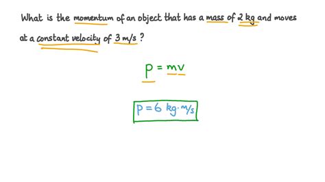 Calculating Momentum