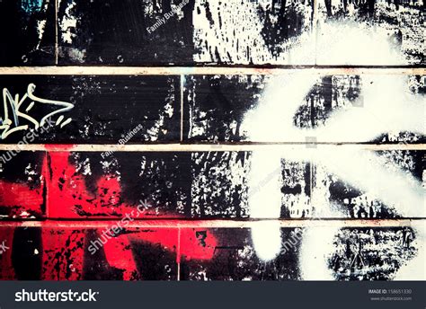 Old Black Brick Wall Graffiti Stock Photo 158651330 | Shutterstock