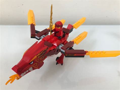 Lego Ninjago Legacy Kais Fire Dragon Building Kit Pieces