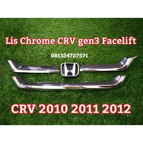 Jual Lis Chrome Grill Crv Gen Facelift Shopee Indonesia