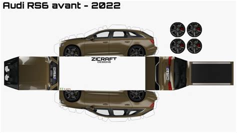 Paper Car Audi Rs6 Avant 2022 Nel 2024