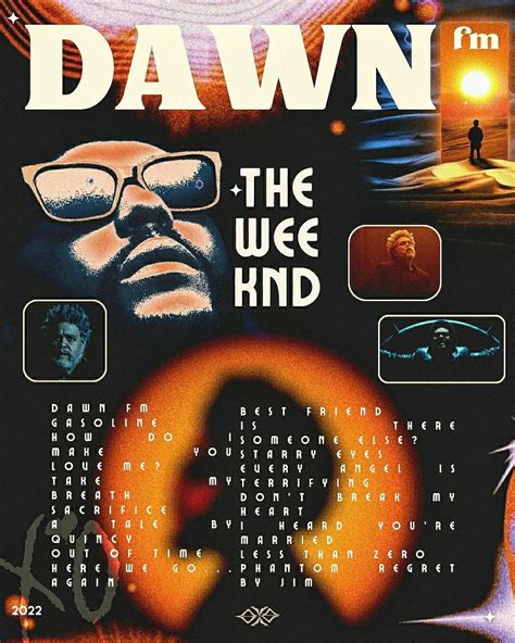 The Weeknd Poster Dawn FM Album