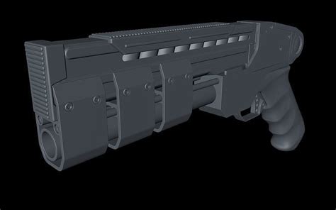 Future Pistol 16mm Sci-Fi 3D model | CGTrader